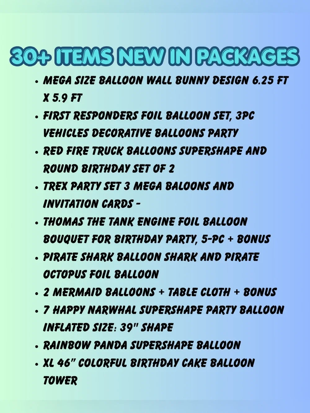 Assorted Kids' Balloon and More Party Supplies Pack - Multi-Item Set